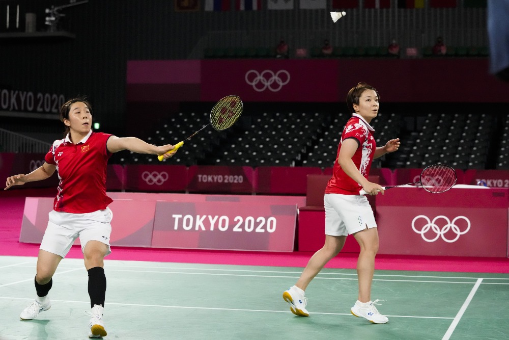 當代中國-體育運動-女子羽毛球雙打中國隊晉級決賽