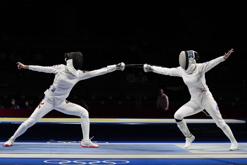 當代中國-體育運動-東京奧運女子重劍江旻憓8強止步