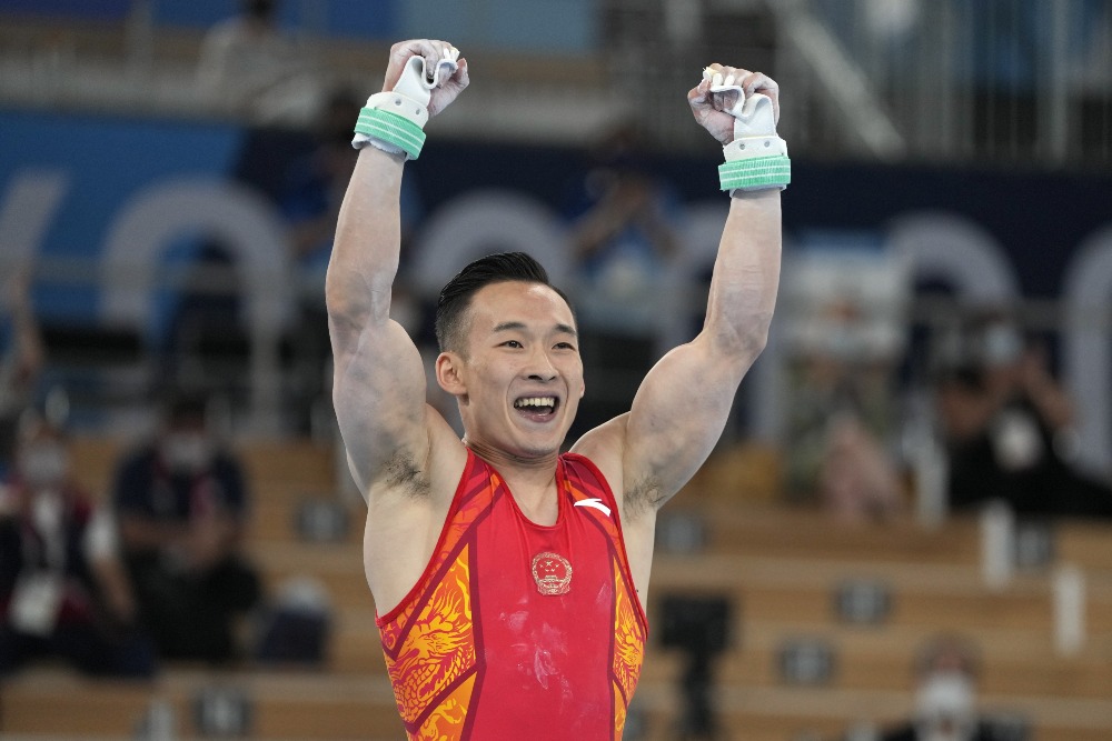 代中國-體育運動-東京奧運肖若騰男子個人體操全能