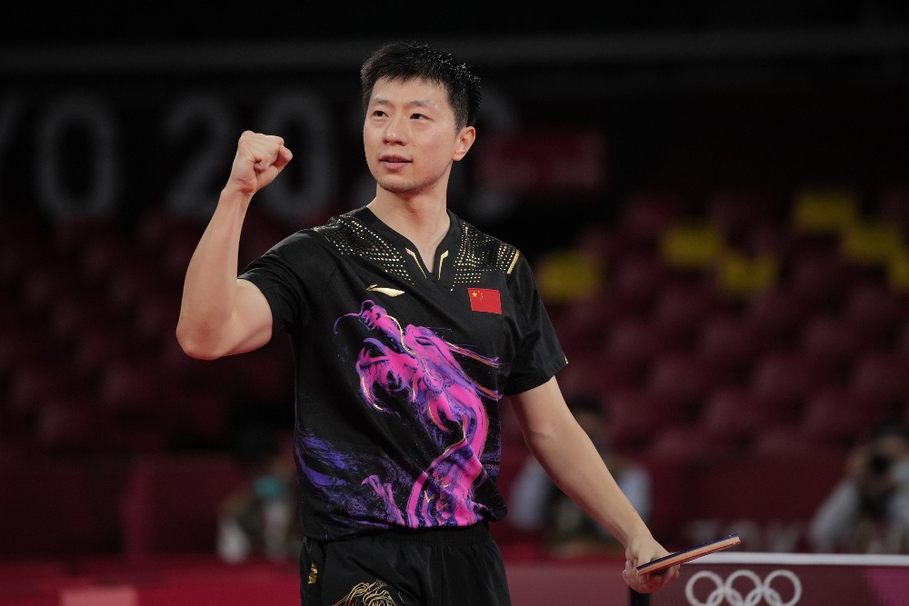 當代中國-體育運動-東京奧運馬龍衛冕乒乓球男單冠軍