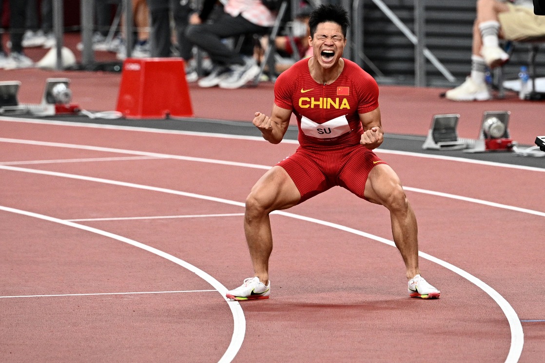 當代中國-體育運動-東京奧運蘇炳添100米短跑決賽獲第六名