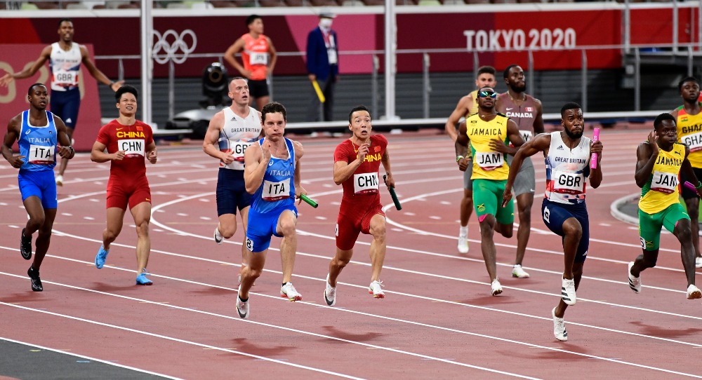 當代中國-體育運動-東京奧運｜東京奧運｜中國隊遞補獲男子4×100米接力銅牌 「亞洲飛人」蘇炳添的首面奧運獎牌