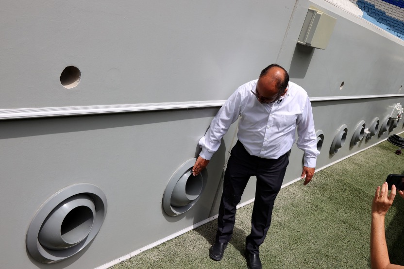 卡塔爾世界杯足球場冷卻系統。