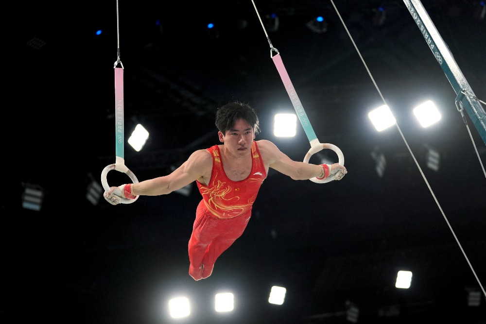 中國體操選手張博恆 中國新一代體操王子張博恆出戰巴黎奧運
