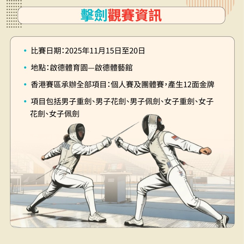 十五運會趣聞篇-擊劍