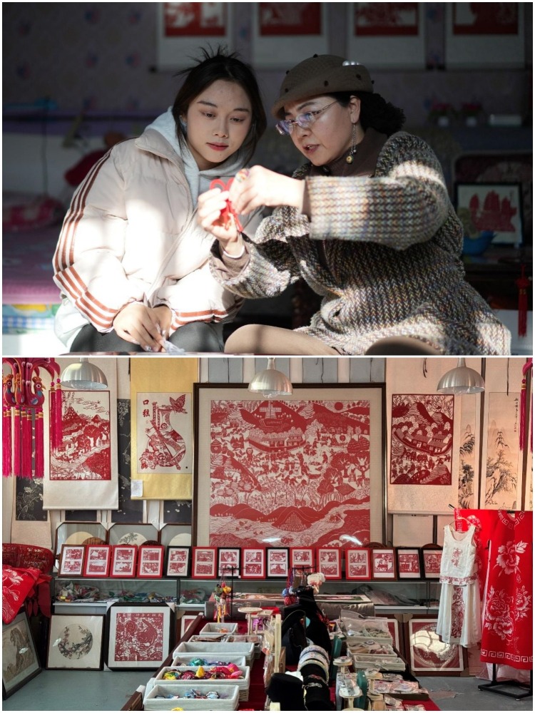 Handmade paper cuttings reach across the country through e-commerce