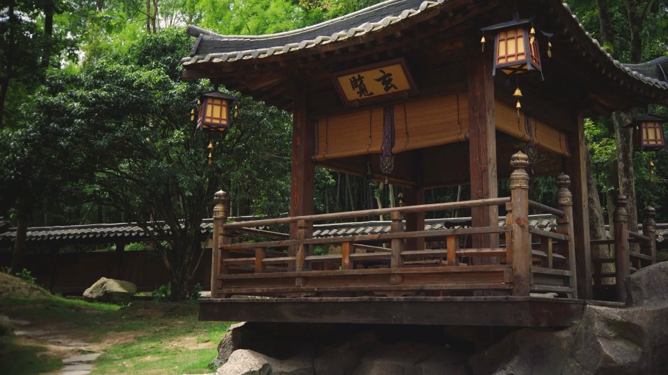 瑤儀自然村影視基地的涼亭 瑤儀自然村影視基地的涼亭