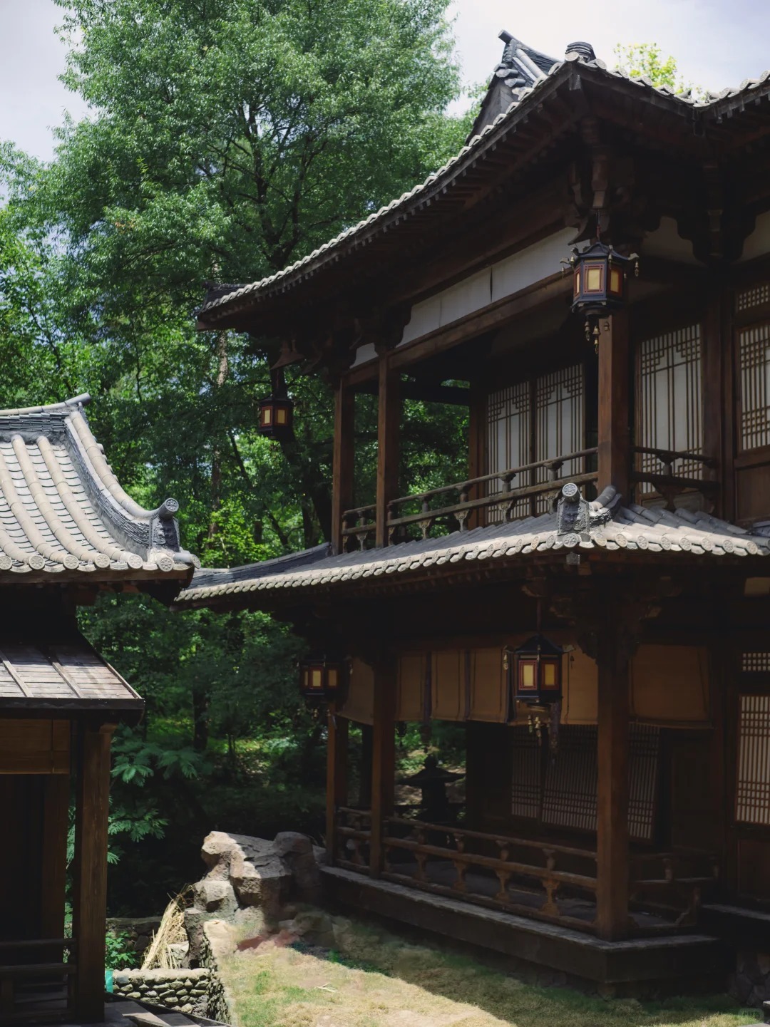 瑤儀村影視基地的古風建築 瑤儀村影視基地的古風建築