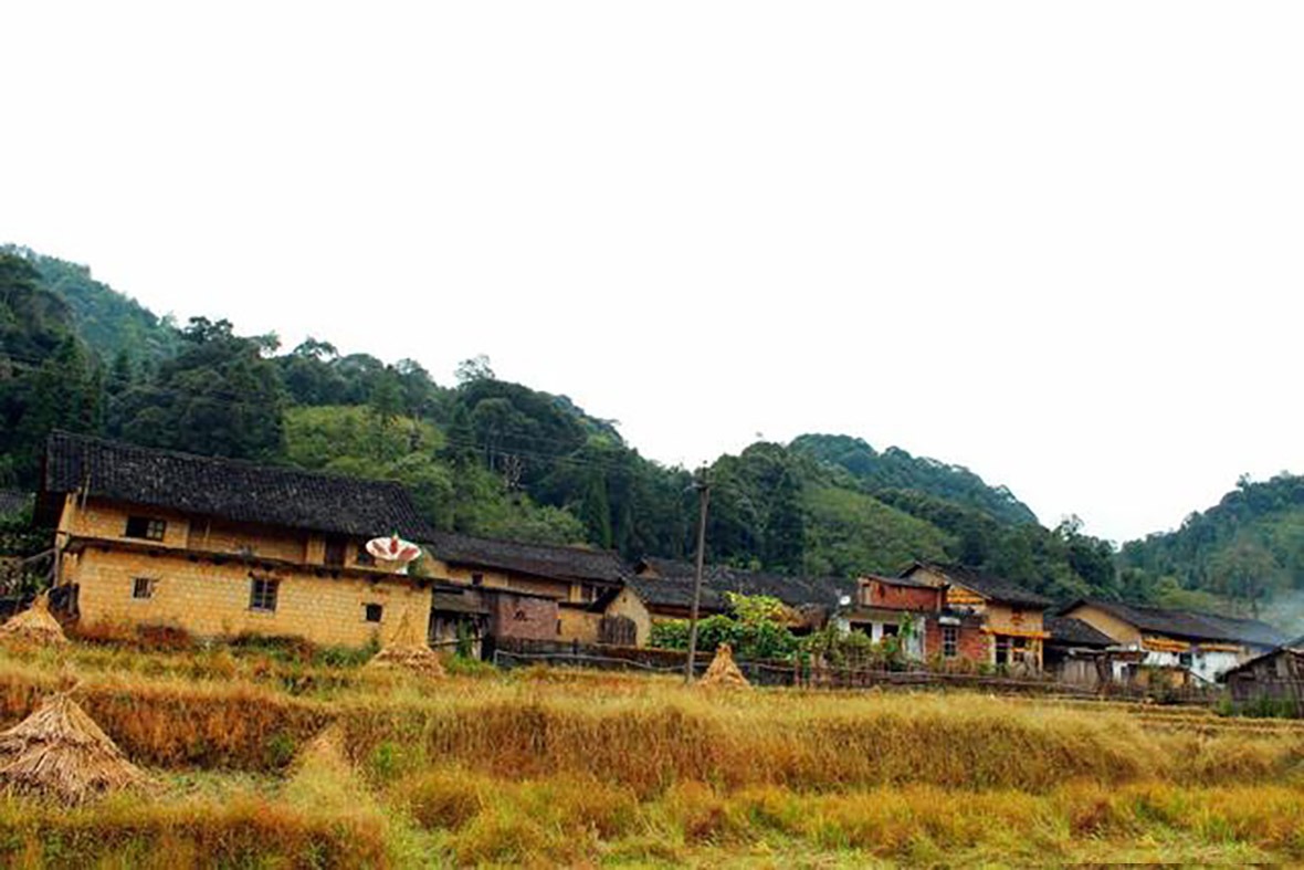 風景區內的瑤族民居，樸實簡約。