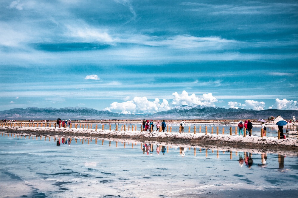 當代中國-潮遊生活-旅遊風物-茶卡鹽湖