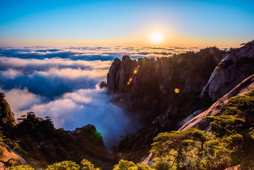 江西三清山日出雲海 江西三清山日出雲海