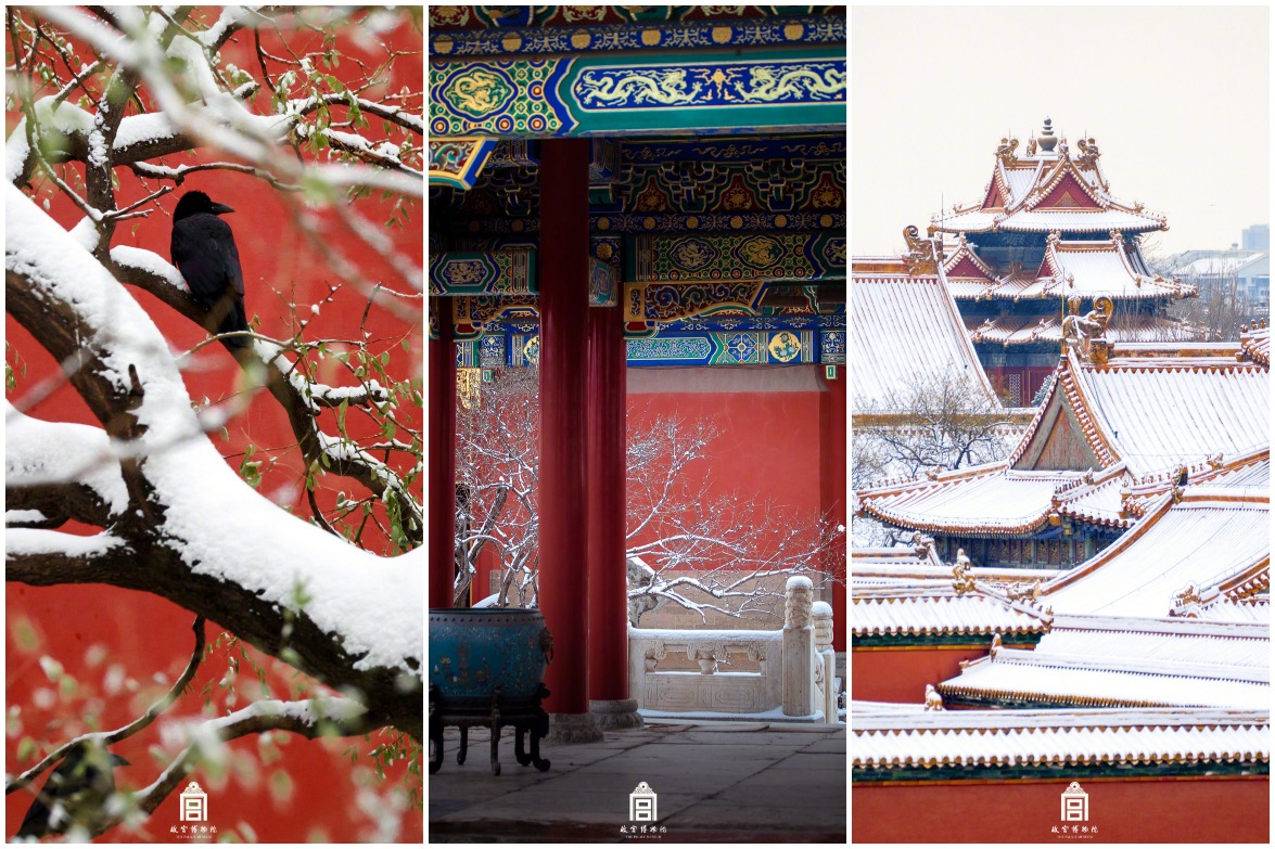 北京故宮雪景