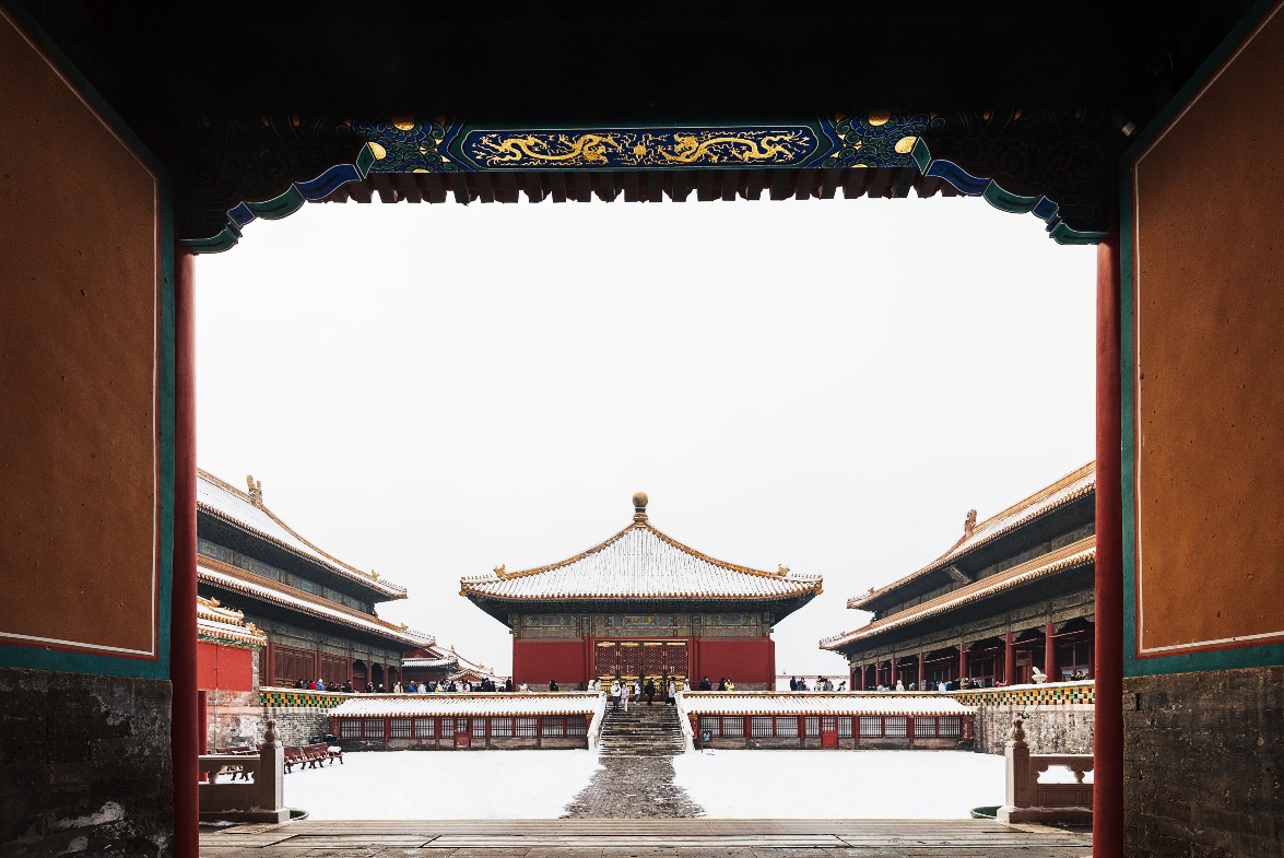 北京故宮雪景