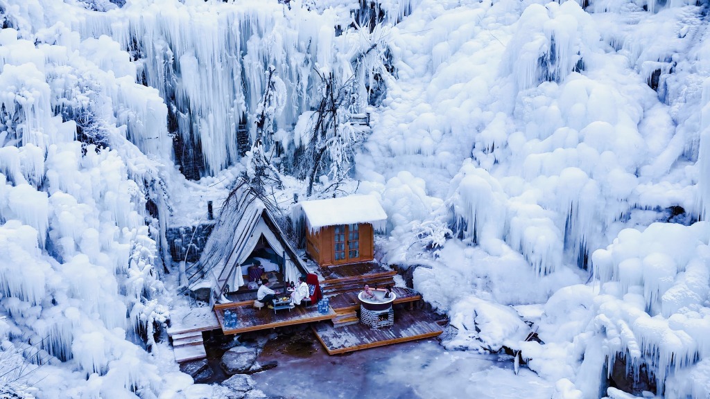 雪中九如山 濟南九如山雪景