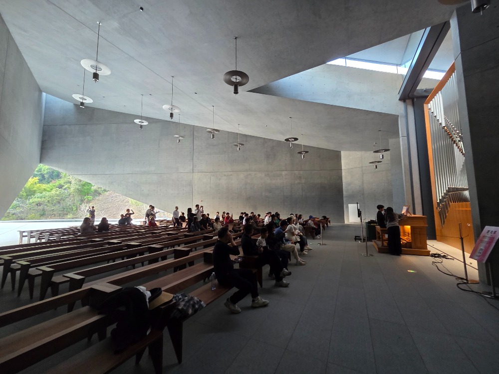 建築大師安藤忠雄於河源的詩之禮堂有奧地利名廠出品的Rieger管風琴 河源詩之禮堂有奧地利名廠出品的Rieger管風琴