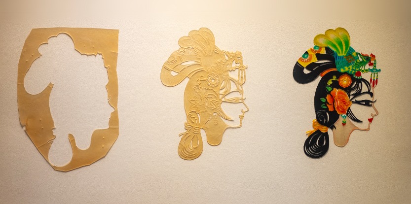 陸豐市皮影戲傳承保護中心展出獸皮演變為皮影戲偶 陸豐市皮影戲傳承保護中心展出獸皮演變為皮影戲偶