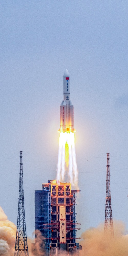 當代中國-中國航天-中國太空站「天和號」核心艙成功發射冀明年完成太空站建設