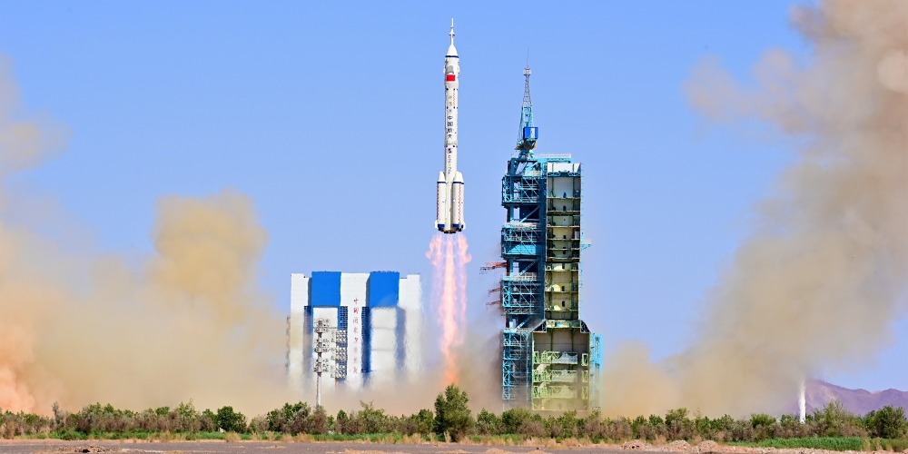 中國科技-航空航天-神舟十四號發射成功