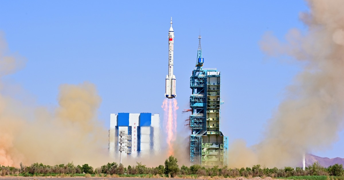 中國科技-航空航天-神舟十四號發射成功