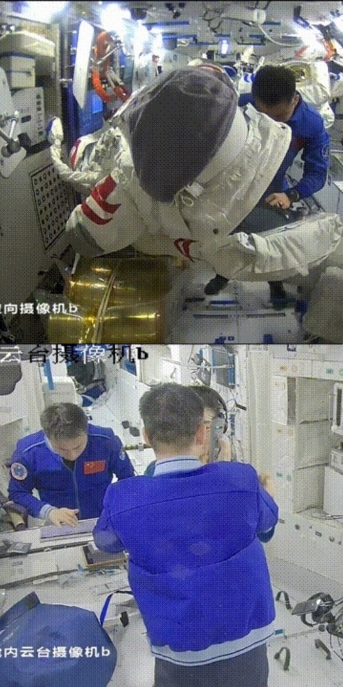 当代中国-航空航天-进驻太空站“满月”