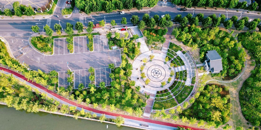 中國的口袋公園為大城市的居民提供一個方便的休息地點