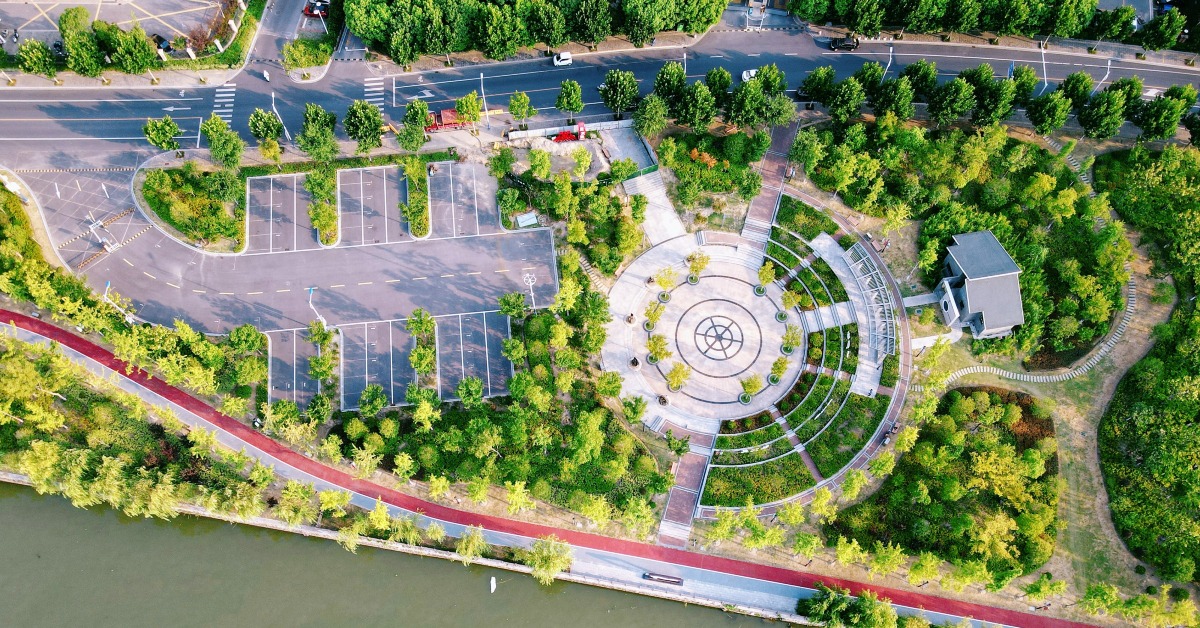 中國的口袋公園為大城市的居民提供一個方便的休息地點