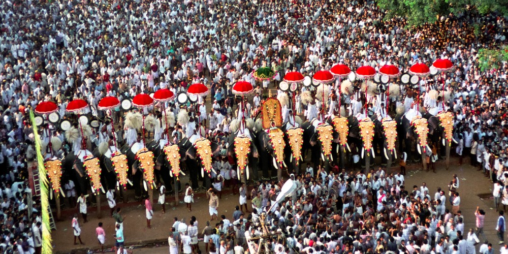 印度喀拉拉象神节庆(Thrissur Pooram Festival)