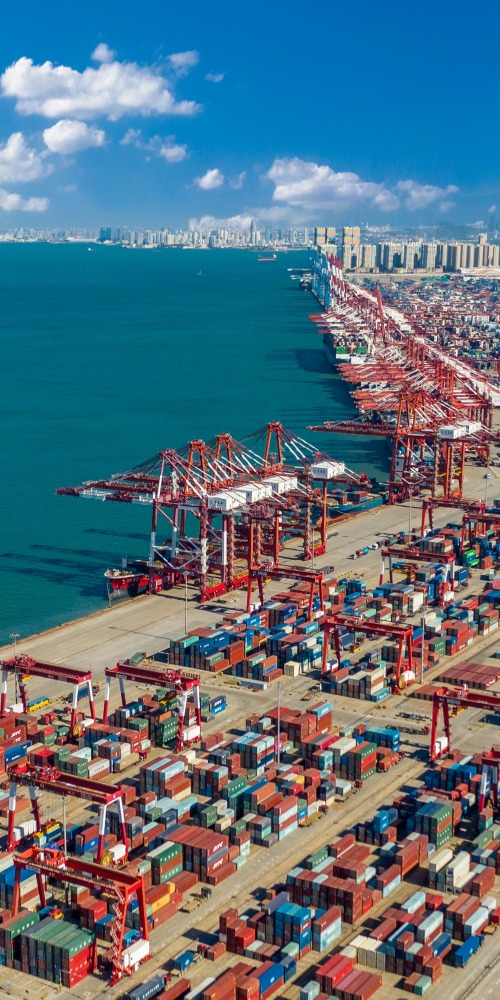 中國山東省青島市碼頭