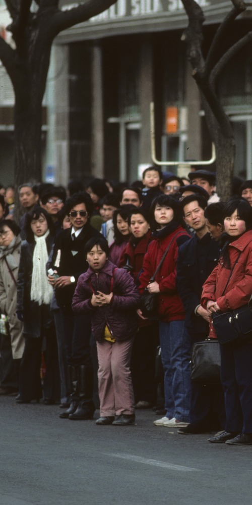 中國北京一班踏單車的市民