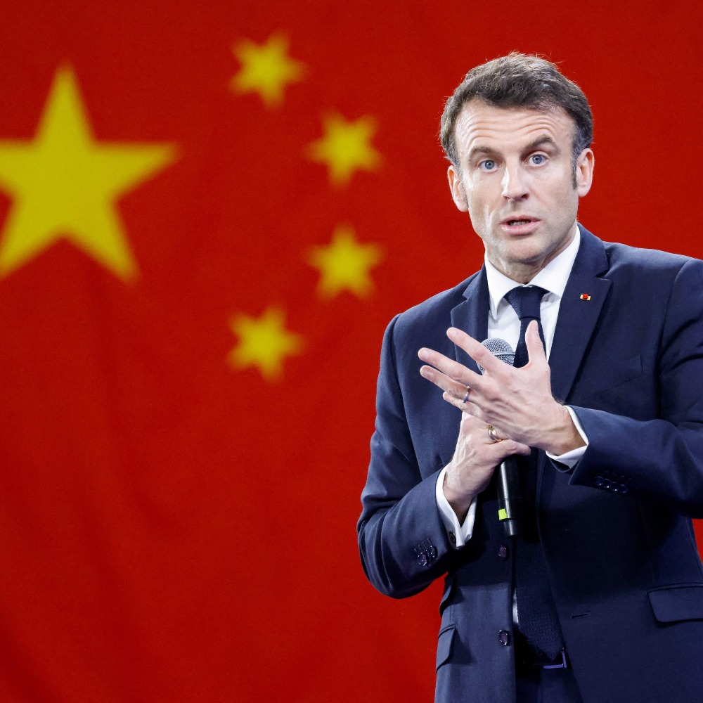 马克龙访问中国并强调欧洲应该要坚守独立自主