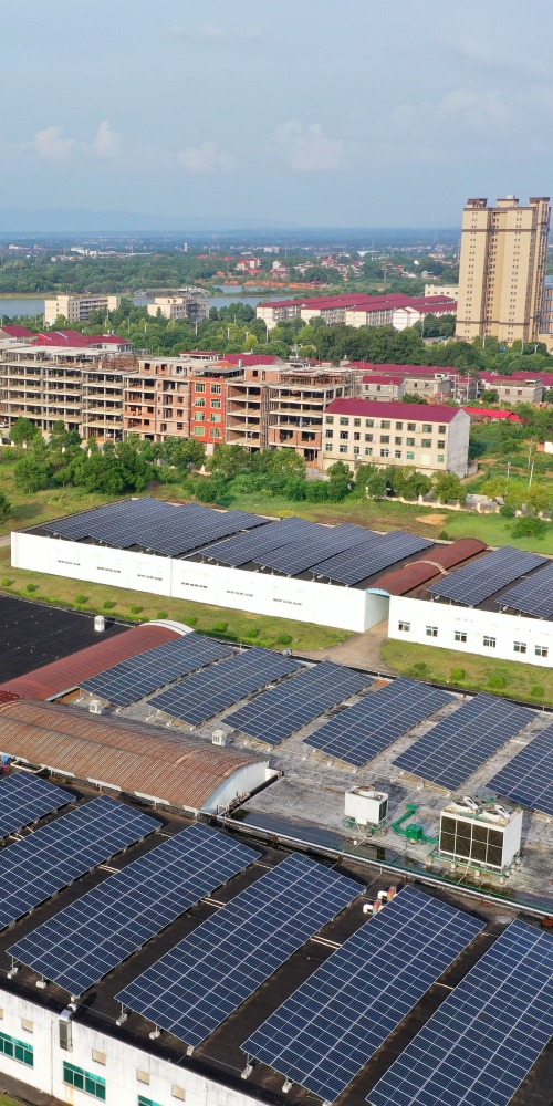 江西吉安，泰和縣高新技術產業園區光伏系統