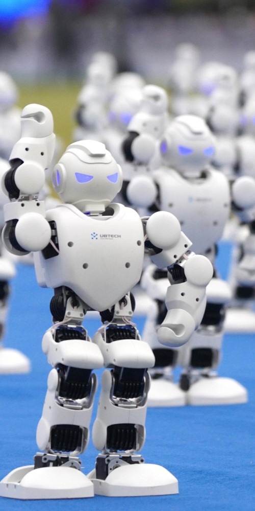 2021年全国大众创业万众创新活动週，机器人表演