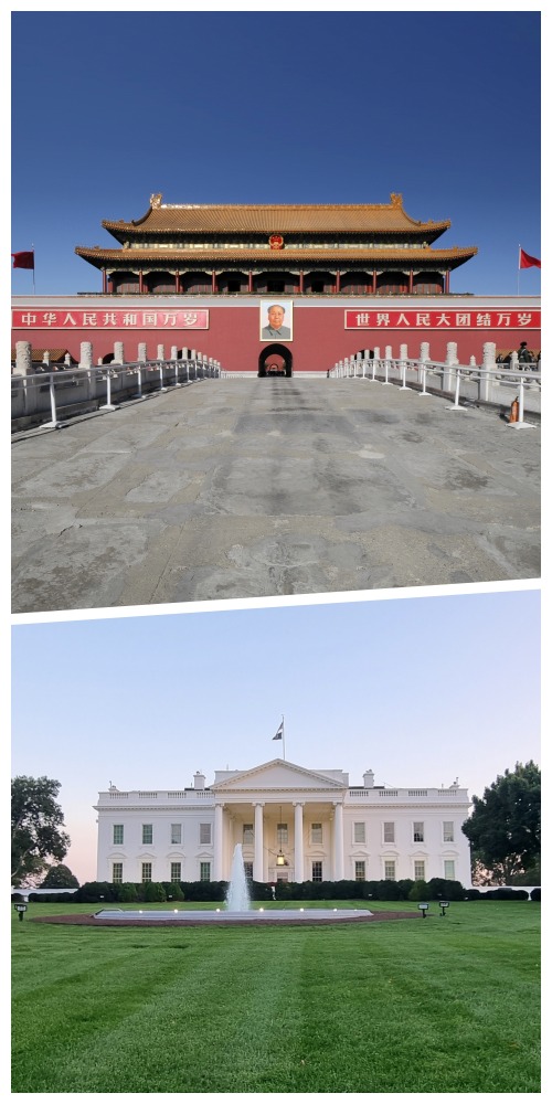天安门广场、白宫