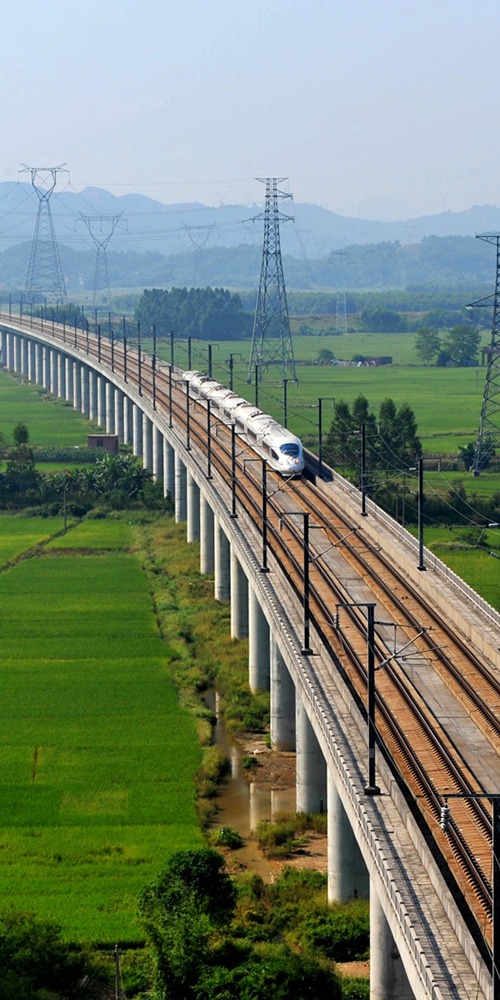 当代中国-中国经济-京广高铁