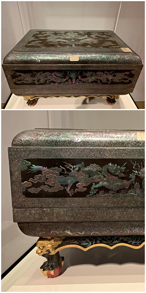 香港故宮-二龍戲珠紋長方攢盒