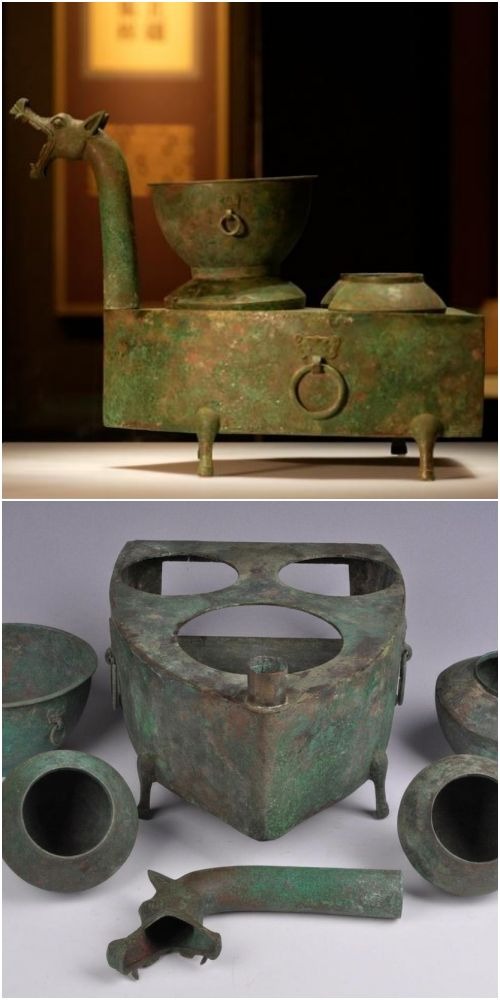 龍首青銅灶現藏於內蒙古博物院，並在該院的「邊關歲月」展廳展出。這件文物隱藏集成灶的黑科技。