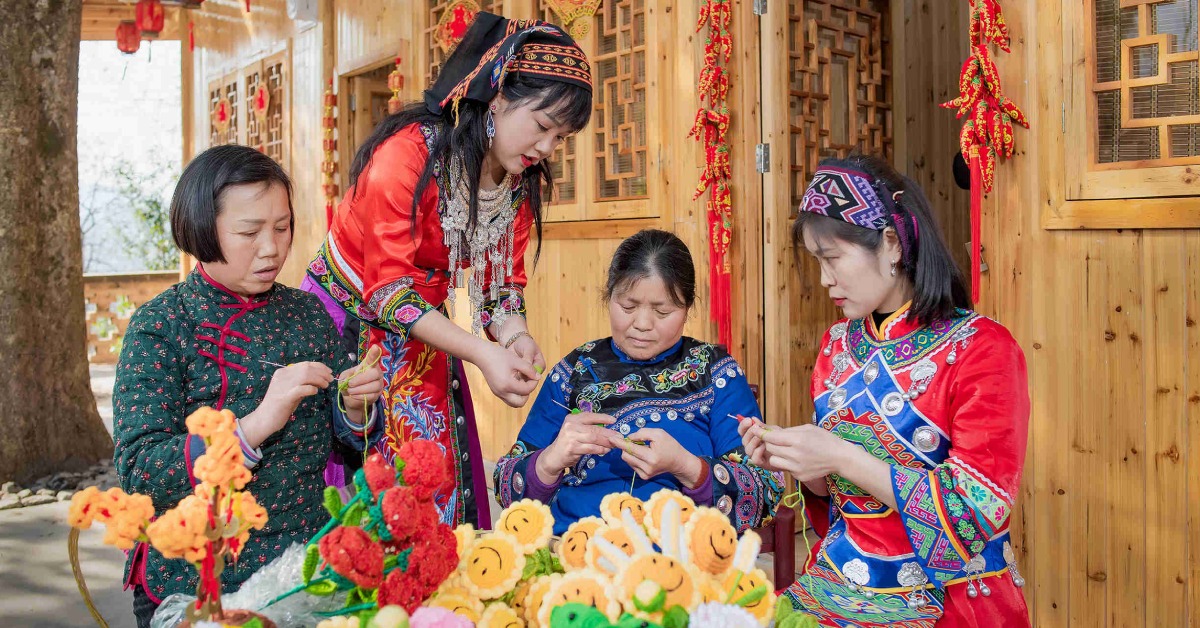 當代中國-中國文化-土家族編織品脫貧