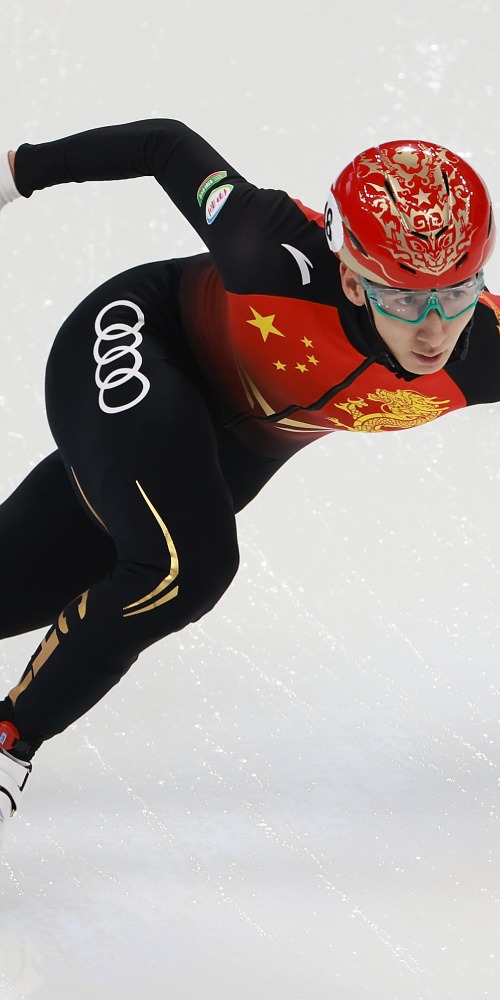 冬奥-短道速滑-武大靖-中国队