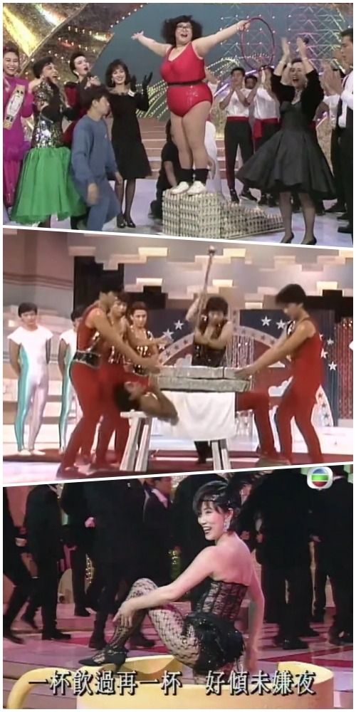 無綫台慶，肥肥踩雞蛋，劉德華心口碎大石，汪明荃唱《熱咖啡》◙