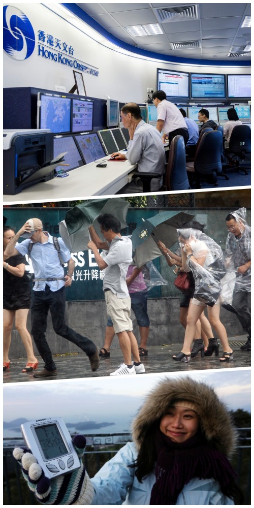 香港天文台，打風，寒冬