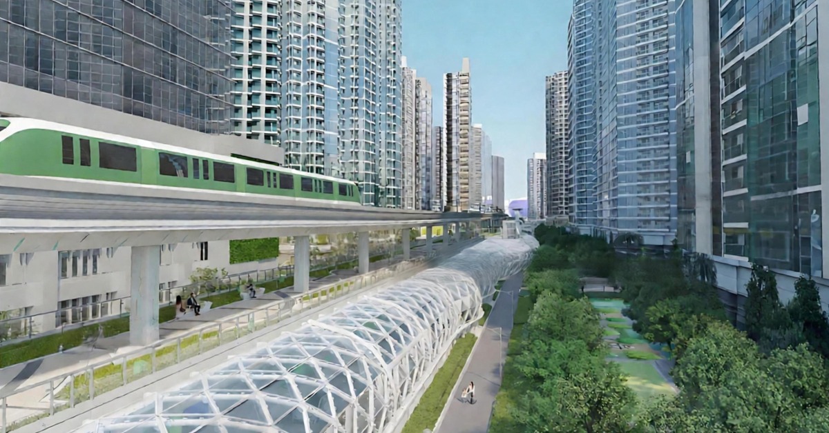 政府繪製的香港啟德地鐵系統效果圖