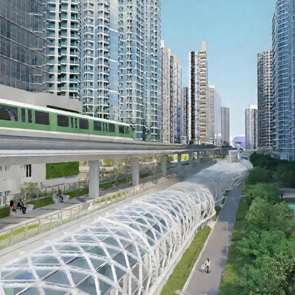 政府繪製的香港啟德地鐵系統效果圖