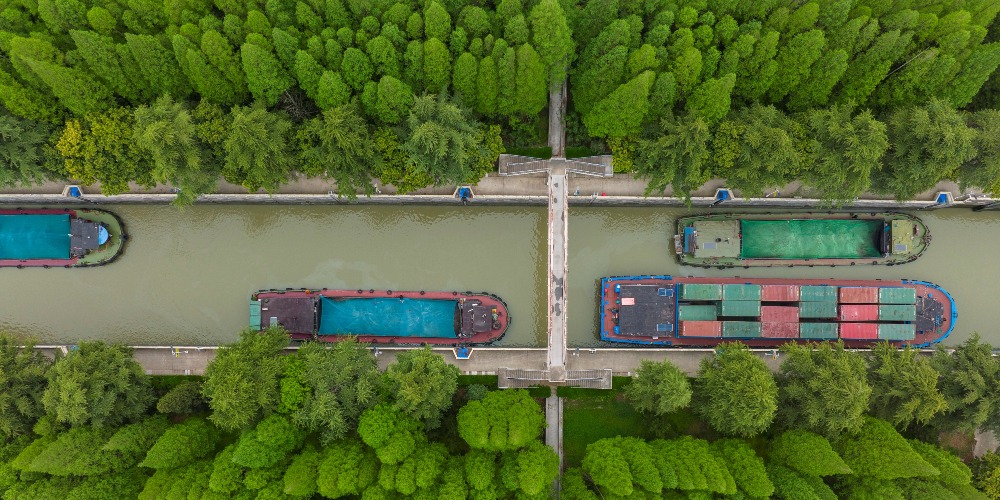 当代中国-超级工程-京杭大运河全线通水