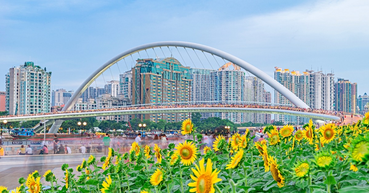 广州海心桥-何镜堂-宁平华-横跨珠江