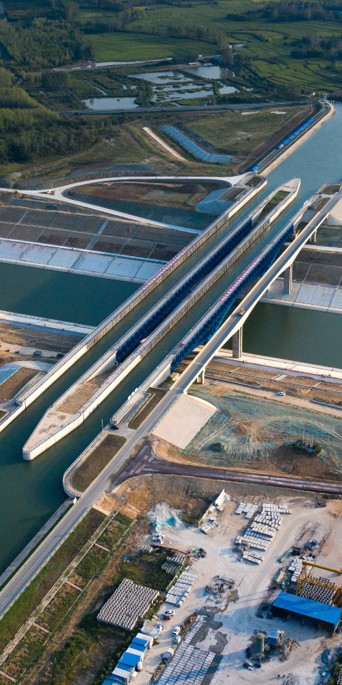 淠河總幹渠-引江濟淮運河-河上有河-水上立交