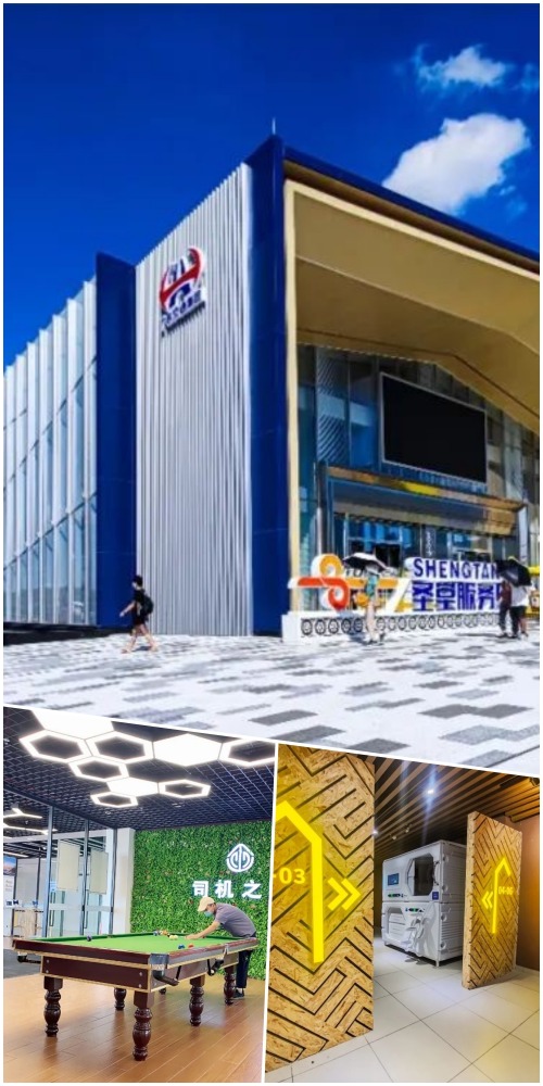 開陽高速聖堂服務區以貨櫃為主題的型格建築，服務公路上的貨櫃司機，提供休息空間，減少意外發生