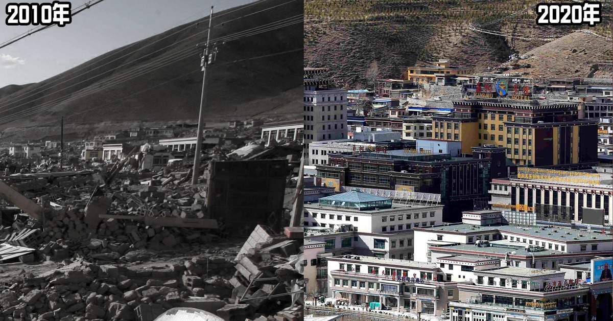 當代中國-改革開放-改革開放後青海玉樹地震展現捨己為人故事