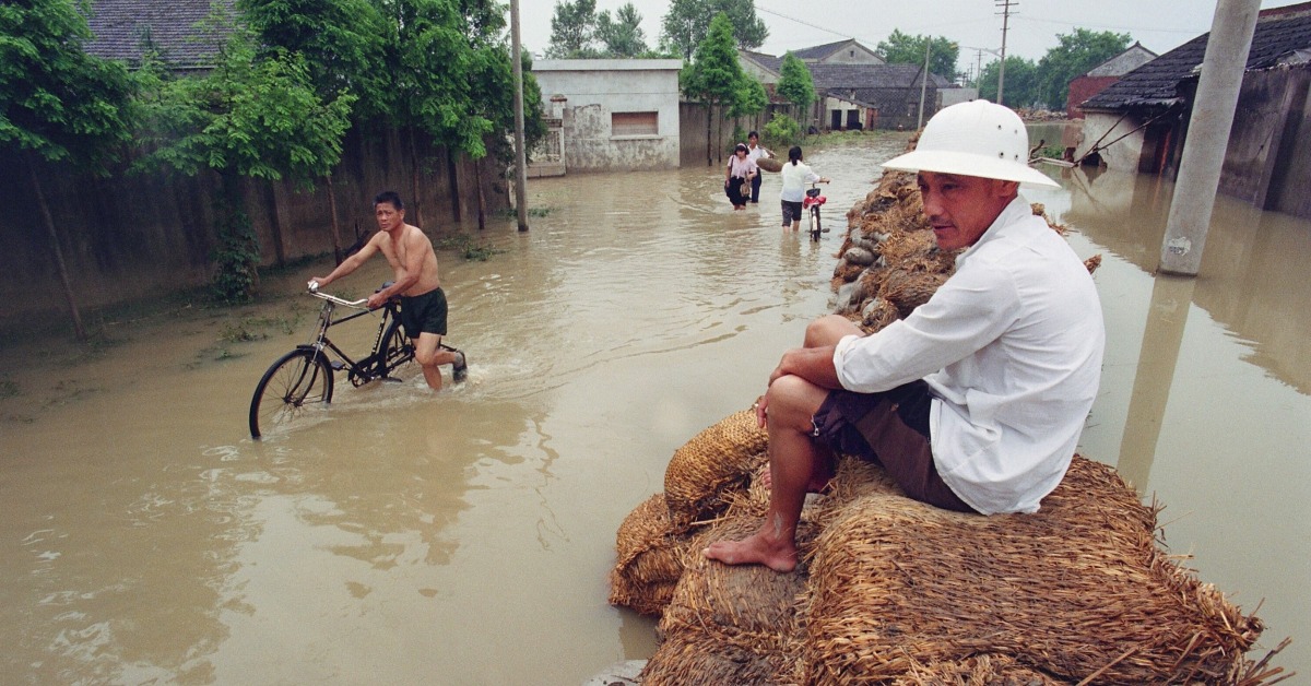 當代中國-改革開放-改革開放後華東水災安徽江蘇成重災區