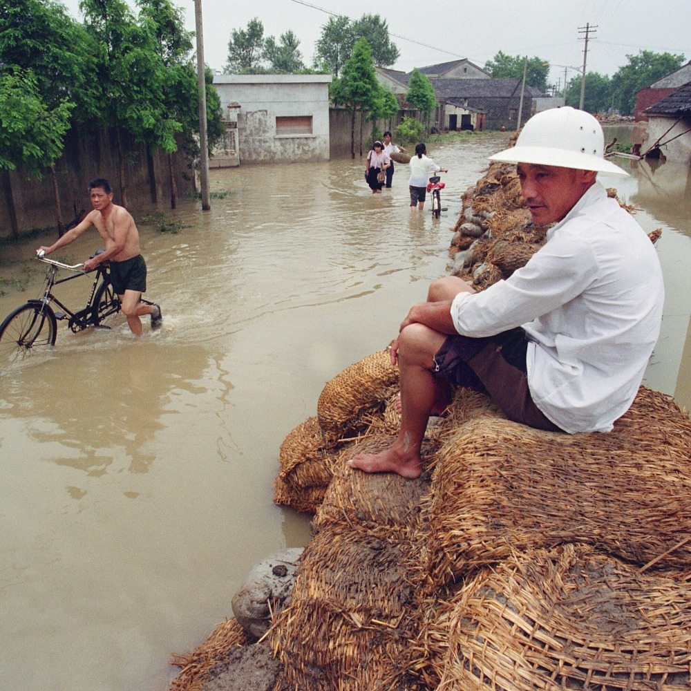 當代中國-改革開放-改革開放後華東水災安徽江蘇成重災區