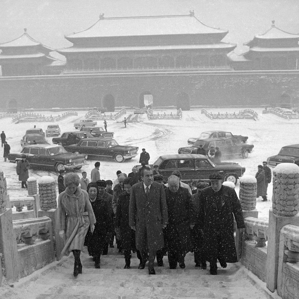 當代中國-改革開放-尼克遜訪華促成《上海公報》中美建交第一步